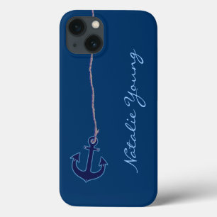 Marineblach personalisiert iPhone 13 hülle