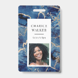 Marineblasche Wellen Goldsalon Küste Foto Ausweis