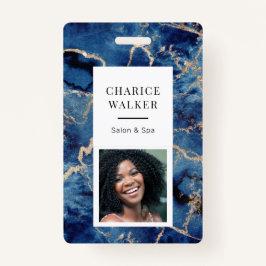 Marineblasche Wellen Goldsalon Küste Foto Ausweis