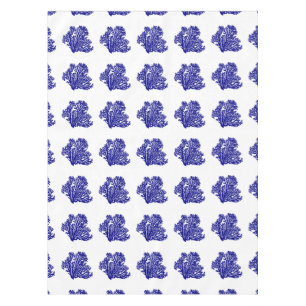 Marineblau an der weißen Küste Dekoration Korallen Tischdecke