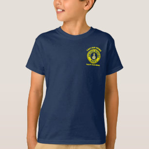 Marineblau Anchor nautischer Kapitän segelt Sommer T-Shirt