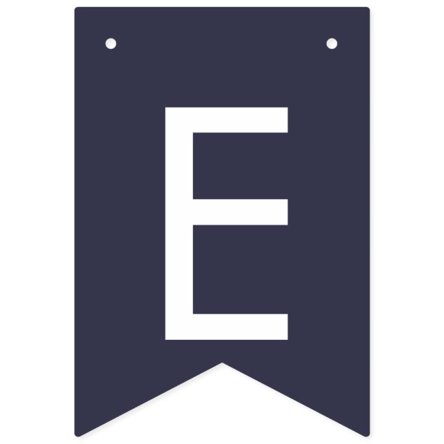 Marineblau Blumenelfenbein-Rosenhochzeits-Party Wimpelkette (Fünfzehnte Fahne)