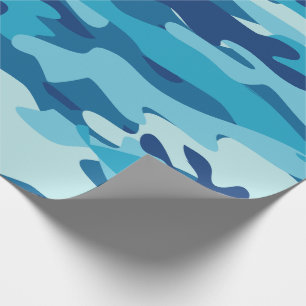 Marineblau-Camouflagearmee-Tarnungsmuster Geschenkpapier
