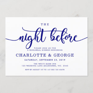 Marineblau die Nacht vor Einladung