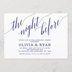 Marineblau die Nacht vor Einladung