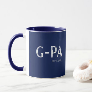 Marineblau G-Pa Gründungsjahr Tasse