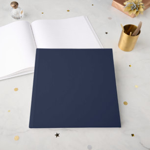 Marineblau Gästebuch