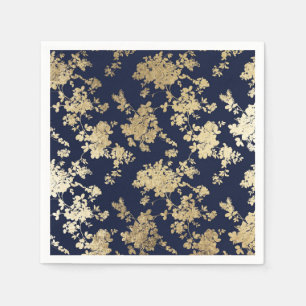 Marineblau Imitate Goldbarsch Vintagen Chorflor Serviette