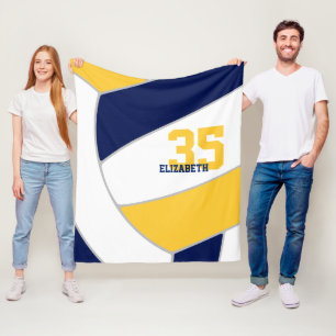 Marineblau Jungs mit blauen Goldmädchen Fleecedecke