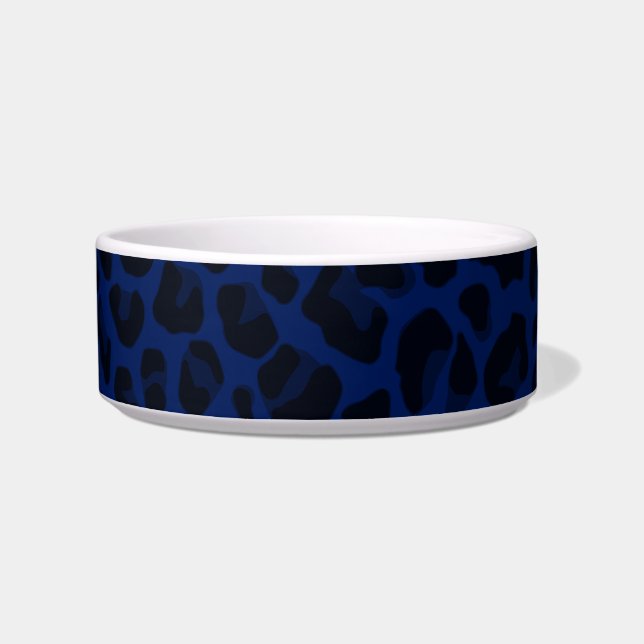 Marineblau-Leoparddruck Napf (Rechts)