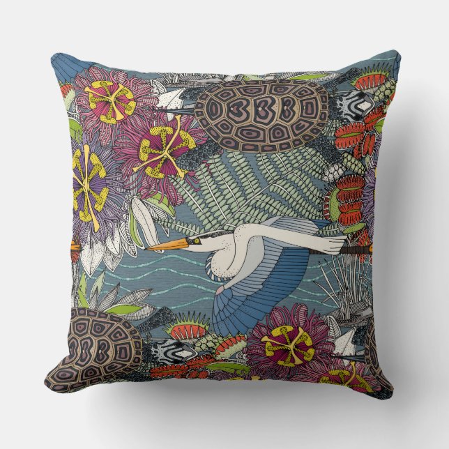 marineblau NC-blaue Tonschiefer Kissen (Vorderseite)