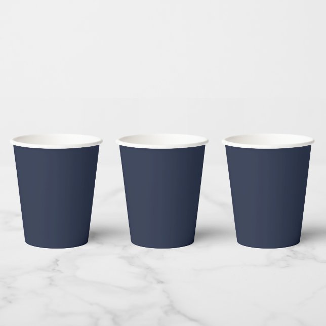 Marineblau Pappbecher (Multi)