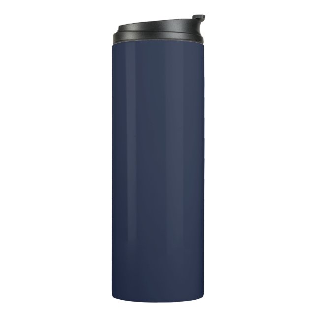 Marineblau Thermosbecher (Nach links gedreht)