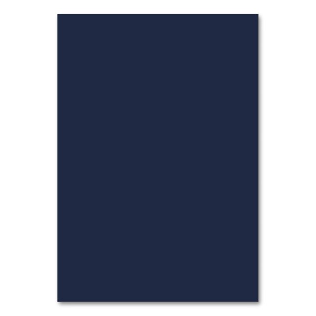 Marineblau Tischnummer (Vorderseite)