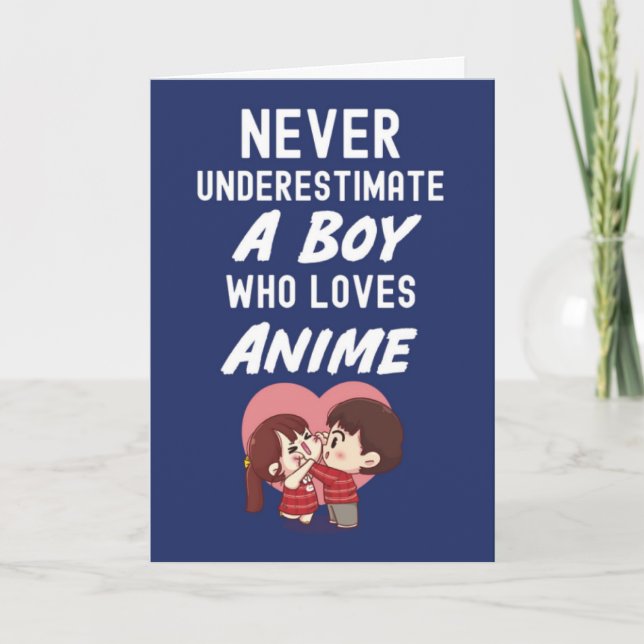 Marineblaue Anime-Karten für Jungen Kids Kaiwaii O Karte (Vorderseite)