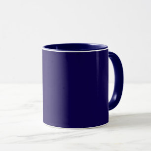 Marineblaue Einzelfarbe Tasse