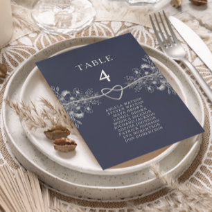 Marineblaue Hochzeit Sitzordnung