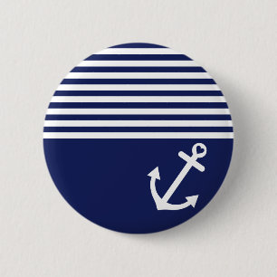 Marineblaue Liebesanker Seefahrt Button