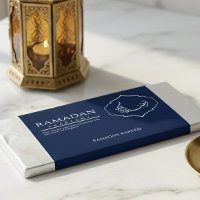 Marineblaue Ramadan Kareem Schokoladenverpackung
