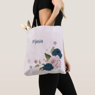 marineblaue rosa Blumen 