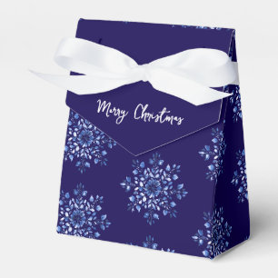 Marineblaue Schneeflocken-Geschenkboxen Geschenkschachtel