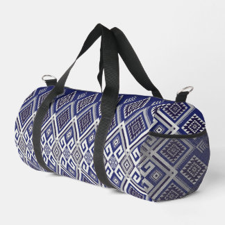 Marineblaue Stammesmotiv-Oberflächenstruktur Duffle Bag