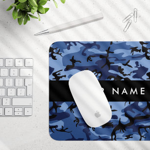 Marineblaue Tarnung Ihren Namen personalisieren Mousepad