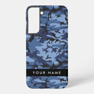 Marineblaue Tarnung Ihren Namen personalisieren Samsung Galaxy Hülle