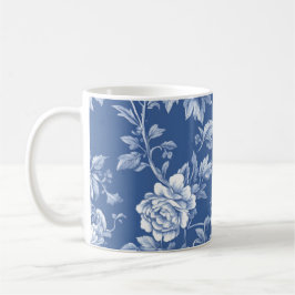 Marineblaue Toile Kaffeetasse