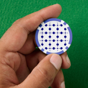 Marineblaue Tupfen, Tupfenmuster, Punkte Pokerchips