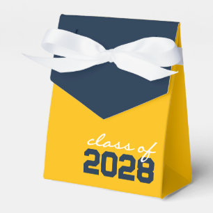 Marineblaue und goldene Abschlussgeschenkboxen Geschenkschachtel
