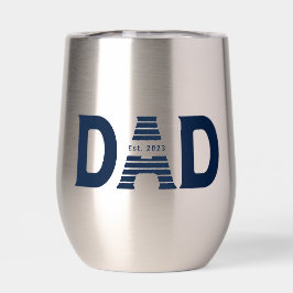 Marineblauer Dad Established New Dad Geschenk