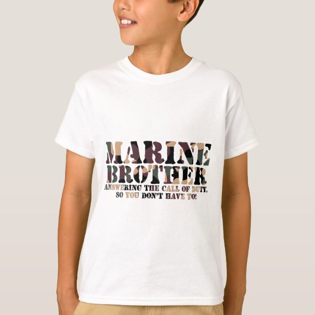 Marinebruder-antwortender Anruf T-Shirt (Vorderseite)