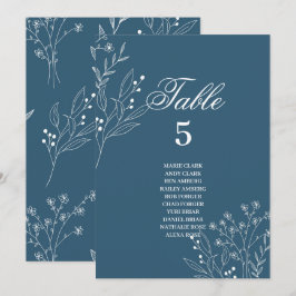 Marineecke Floral Boho Hochzeitssitzkarten Einladung