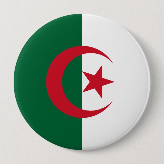 Marinefahne, Algerien Button (Vorderseite)