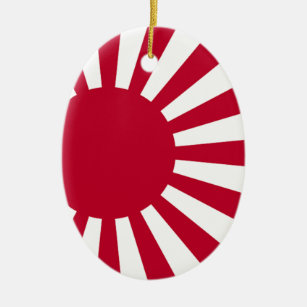 Marinefahne von Japan - japanische aufgehende Keramikornament