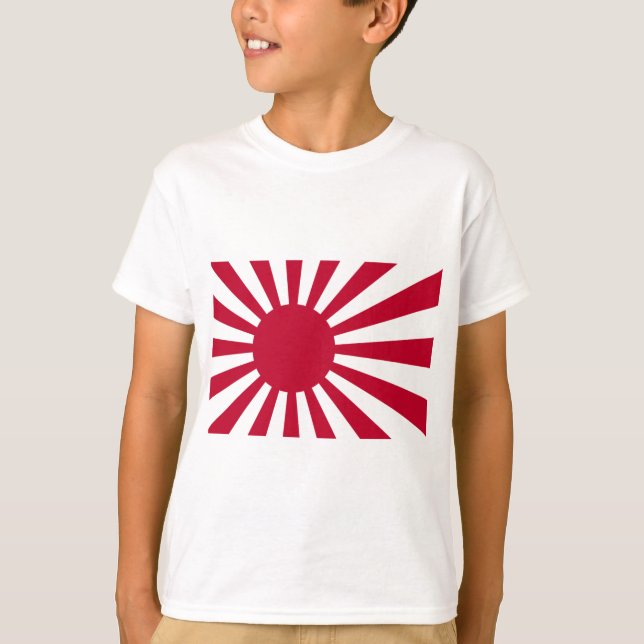 Marinefahne von Japan - japanische aufgehende T-Shirt (Vorderseite)