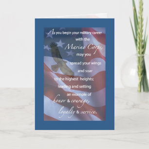Marineinfanteriekorps-Grundausbildung-Glückwünsche Karte