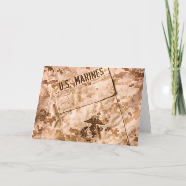Marineinfanteriekorps-Gruß-Karte Karte (Vorderseite)