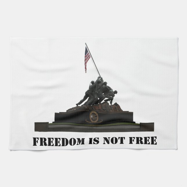 Marineinfanteriekorps-Kriegs-Denkmal-Geschirrtuch Küchentuch (Horizontal)