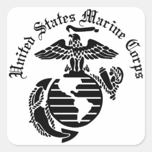 Marineinfanteriekorps USMC Vereinigte Staaten Quadratischer Aufkleber