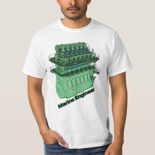 Marineingenieur (MANN) - Weiß T-Shirt (Vorderseite)