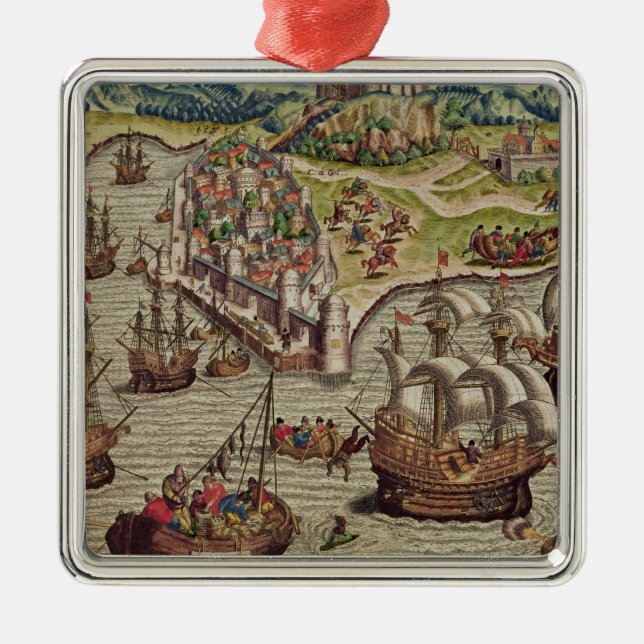 Marinekampf Silbernes Ornament (Vorne)