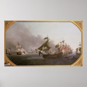 Marinekämpfe vor der Insel Grenada Poster