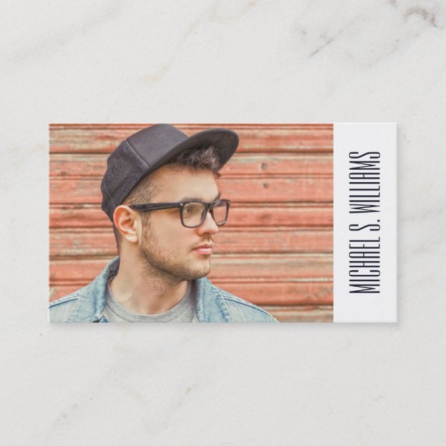 Marineknoten-Muster des Foto-Abschluss-| Telefonnummerkarte (Vorderseite)