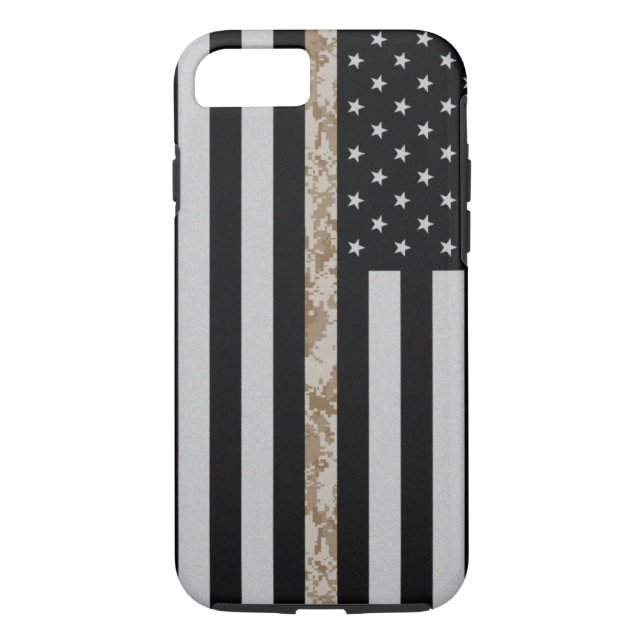 Marinekorps verdünnen Wüsten-Camouflage-Linie Case-Mate iPhone Hülle (Rückseite)