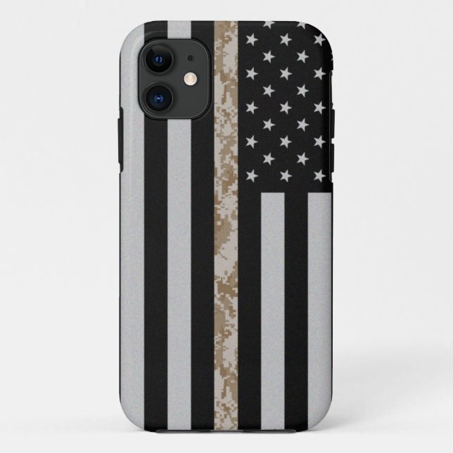 Marinekorps verdünnen Wüsten-Camouflage-Linie Case-Mate iPhone Hülle (Rückseite)