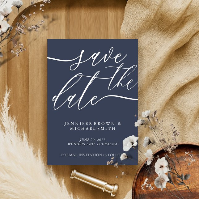 MarineMinimalismus Hochzeitsszenario für kundenspe Save The Date (Von Creator hochgeladen)