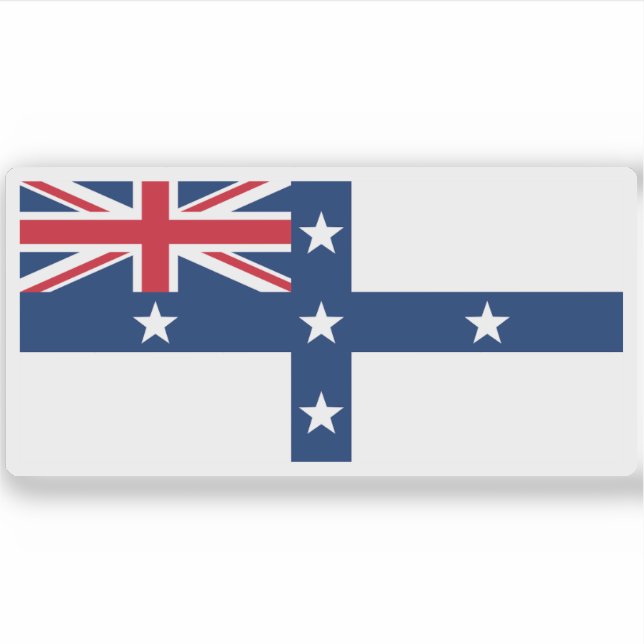 Marinennzeichen von New South Wales (1831-1883) Aufkleber (Vorderseite)