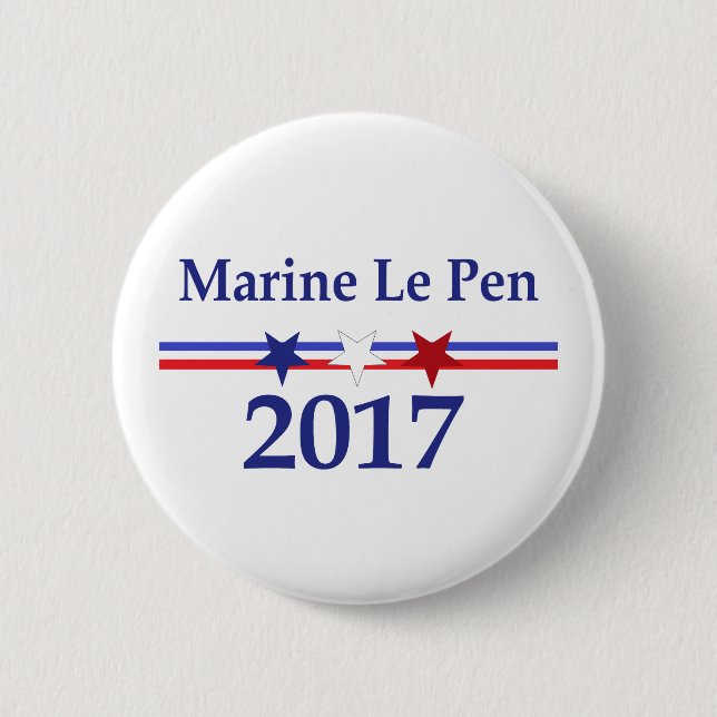 Marinepolitisches Button le Pen 2017 (Vorderseite)